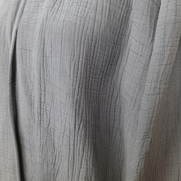 * Host Pick * Eileen Fisher Black Silk Blend Open Jacket Size PM - Picture 2 of 6